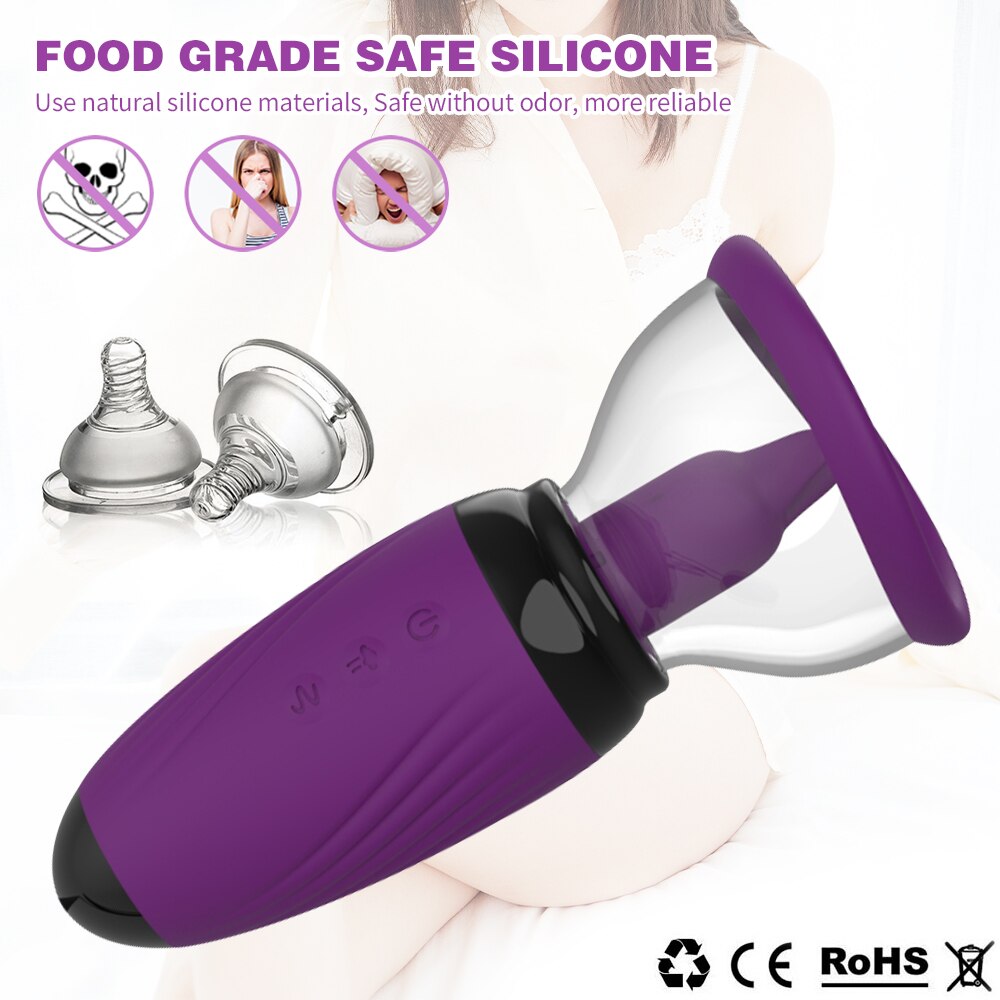 Nipple Sucker Vibrating Lick Sex Shop Female Masturbator Clitoral Stimulator Pussy Sex Toy for Couples