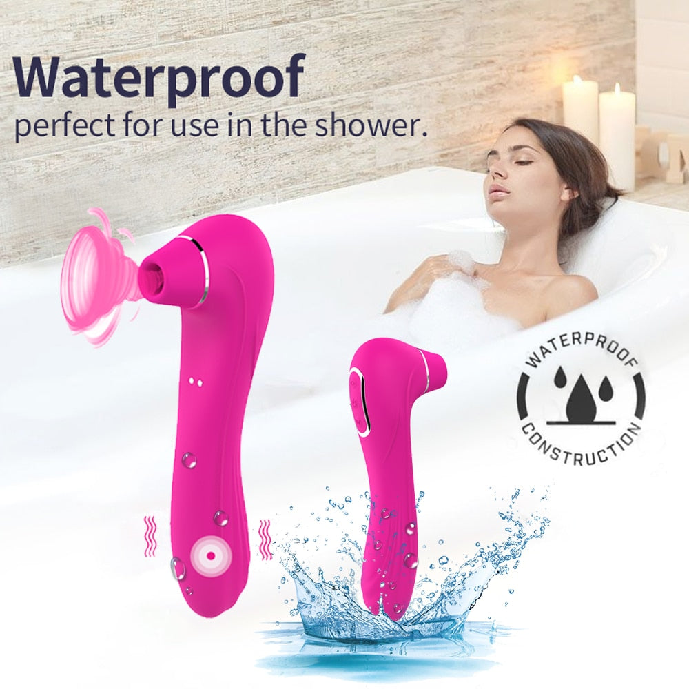 Sex Sucking Toys Vibrator Female Powerful Clitoris Sucker Blowjob Tongue Stimulator Nipple Vagina Pussy Pump for Women Adults 18