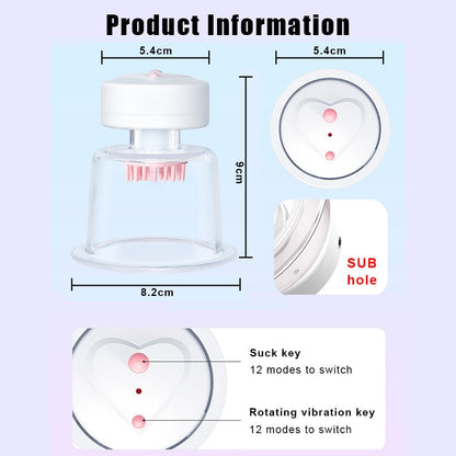 Sex Toys for Women: Bra Massager, Rotating Stimulating Breast Pump, Breast Enlargement Vibrator, Licking Nipple Sucker, Sex Shop