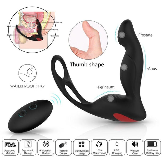 Anal Sex Toys For Men Gay Butt Plug Prostate Massager Wireless Remote Control Vibrating Adult Sex Toys For Couples