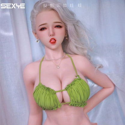 170cm full-body silicone sex doll with hair, adult metal skeleton sex toys for men