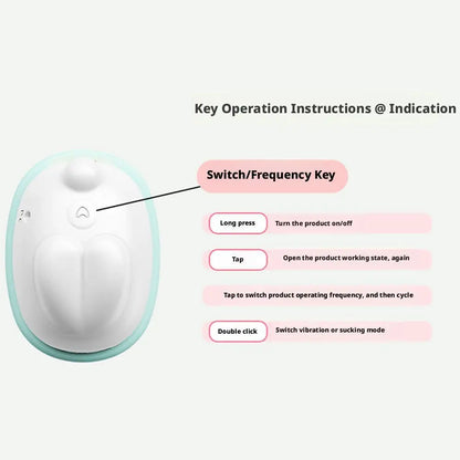 Cute Moon Rabbit Sucking Vibrating Egg Massager Pussy Clit G-spot Clitoral Stimulator USB Rechargeable Adult Sex Toy