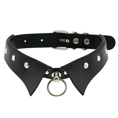BDSM Different Style Fashion Punk Men Torques Necklace Gothic PU Leather Choker Collar Necklace Women Body Chain