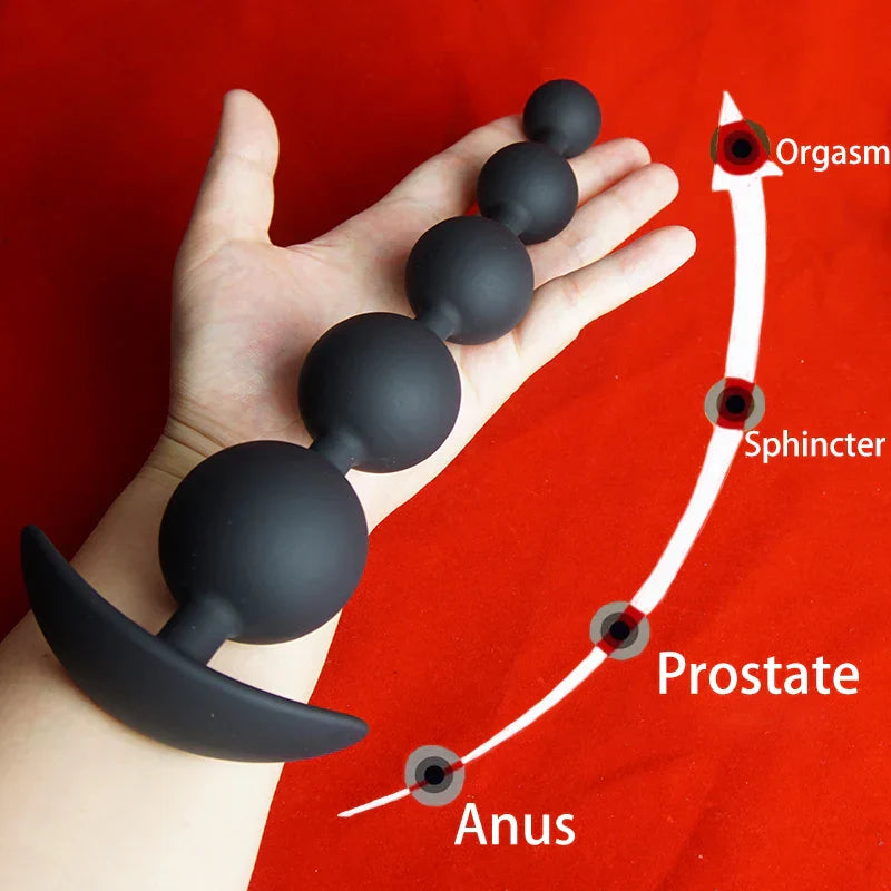 Silicone Anal Beads Dilator. Big Anal Balls. Long Ass Anal Butt Plug. Analplug Buttplug Butplug. Analsex Prostate Sex Toys