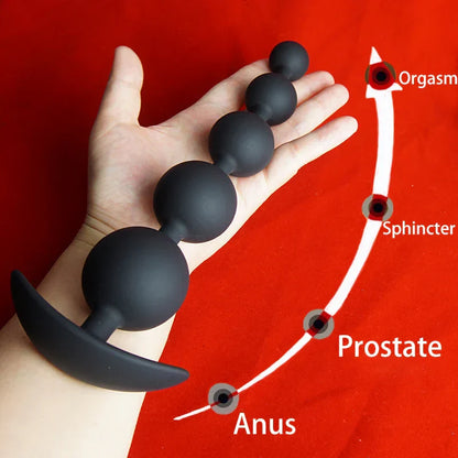 Silicone Anal Beads Dilator. Big Anal Balls. Long Ass Anal Butt Plug. Analplug Buttplug Butplug. Analsex Prostate Sex Toys