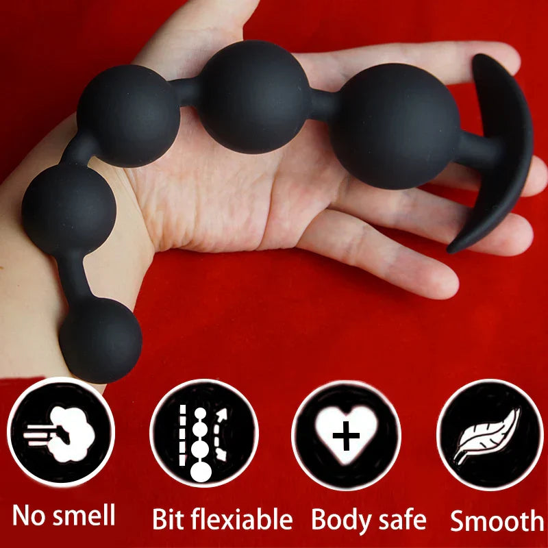 Silicone Anal Beads Dilator. Big Anal Balls. Long Ass Anal Butt Plug. Analplug Buttplug Butplug. Analsex Prostate Sex Toys