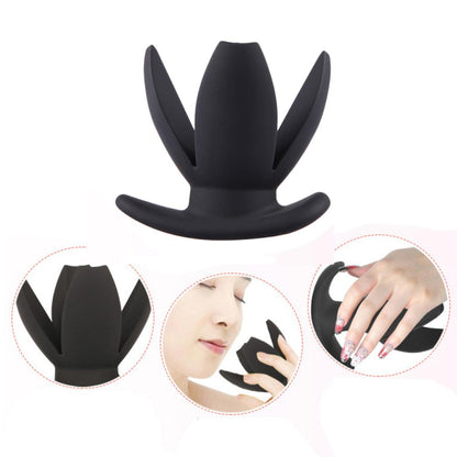 Silicone Anal Dilator Opening Butt Expander Speculum Anal Plug Adult Sex Toy
