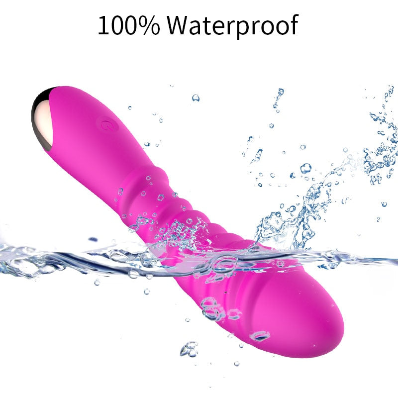 Silicone G-Spot Dildo Vibrator for Women Waterproof 20 Speeds Vibrator Clitoris Massager Female Masturbator Sex Toy for Women