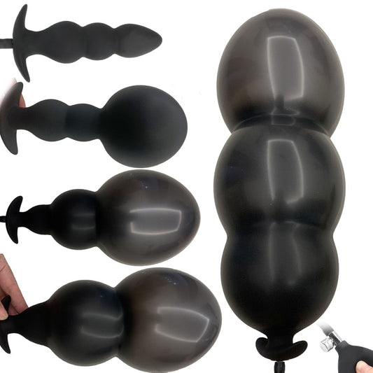 Silicone Inflatable Super Big Anal Plug Dildo 13cm Huge Anal Dilator Prostate Massager Anus Extender G Spot Stimulator Sex Toys