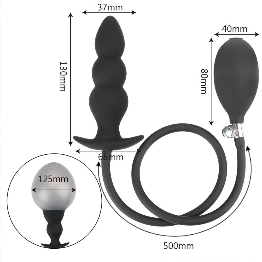 Silicone Inflatable Super Big Anal Plug Dildo 13cm Huge Anal Dilator Prostate Massager Anus Extender G Spot Stimulator Sex Toys