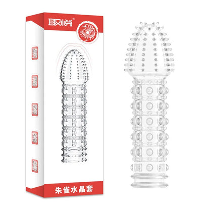 Silicone Penis Sleeves Reusable Condoms Cock Enlarger Penis Erection Sex Toy for Men Transparent Penis Enlargement Men Sex Toys