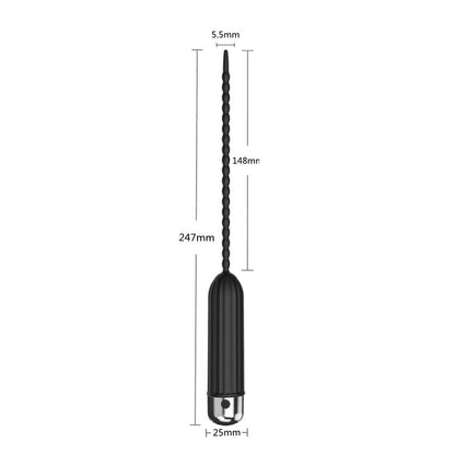 Silicone Urethral Dilators Penis Plug 10-Speed Vibrating Insertion Urethral Plug Catheter Sounds Vibrator Sex Toys for Men Adult