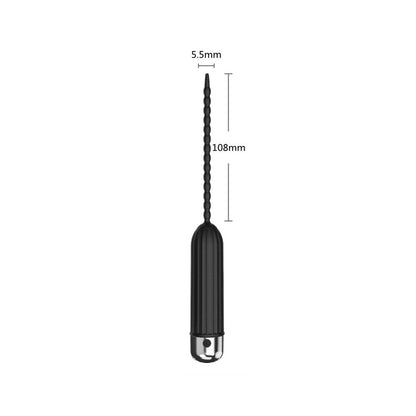 Silicone Urethral Dilators Penis Plug 10-Speed Vibrating Insertion Urethral Plug Catheter Sounds Vibrator Sex Toys for Men Adult