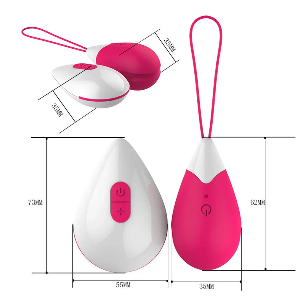 Silicone Vibrating Eggs Wireless Vaginal Balls Vibrating Exercises Smart Love Balls Remote Jump Eggs Vibrator Sex Toys for Women