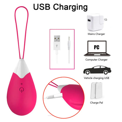 Silicone Vibrating Eggs Wireless Vaginal Balls Vibrating Exercises Smart Love Balls Remote Jump Eggs Vibrator Sex Toys for Women