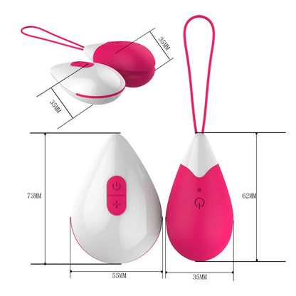 Silicone Vibrating Eggs Wireless Vaginal Balls Vibrating Exercises Smart Love Balls Remote Jump Eggs Vibrator Sex Toys for Women