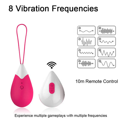 Silicone Vibrating Eggs Wireless Vaginal Balls Vibrating Exercises Smart Love Balls Remote Jump Eggs Vibrator Sex Toys for Women