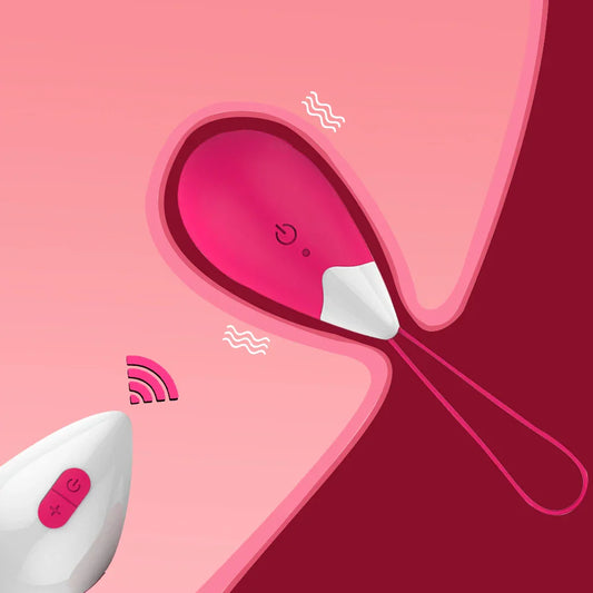 Silicone Vibrating Eggs Wireless Vaginal Balls Vibrating Exercises Smart Love Balls Remote Jump Eggs Vibrator Sex Toys for Women