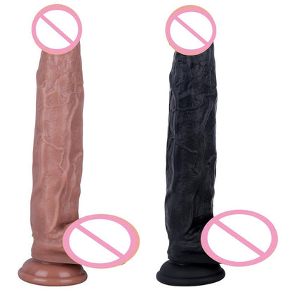 Skin Feeling Liquid Silicone Realistic XXL Dildo Soft Material Black Huge Penis Dick Suction Cup Sex Toys for Woman Masturbation