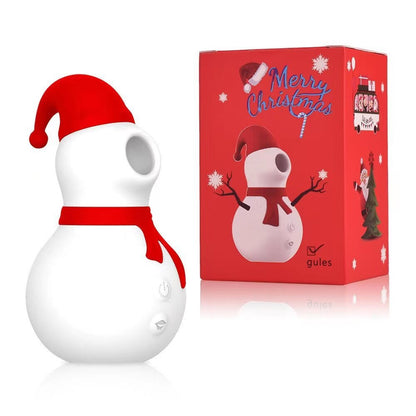 Snowman Clit Sucker Vibrator: Sex Toy for Women, 18+ Christmas Nipple Female Clitoris Vacuum Stimulator, Oral Sex