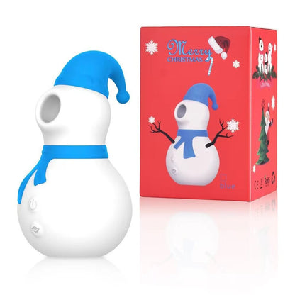 Snowman Clit Sucker Vibrator: Sex Toy for Women, 18+ Christmas Nipple Female Clitoris Vacuum Stimulator, Oral Sex