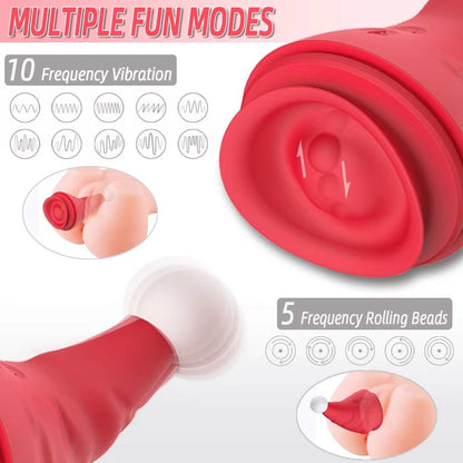 Snowman Clit Sucker Vibrator: Sex Toy for Women, 18+ Christmas Nipple Female Clitoris Vacuum Stimulator, Oral Sex