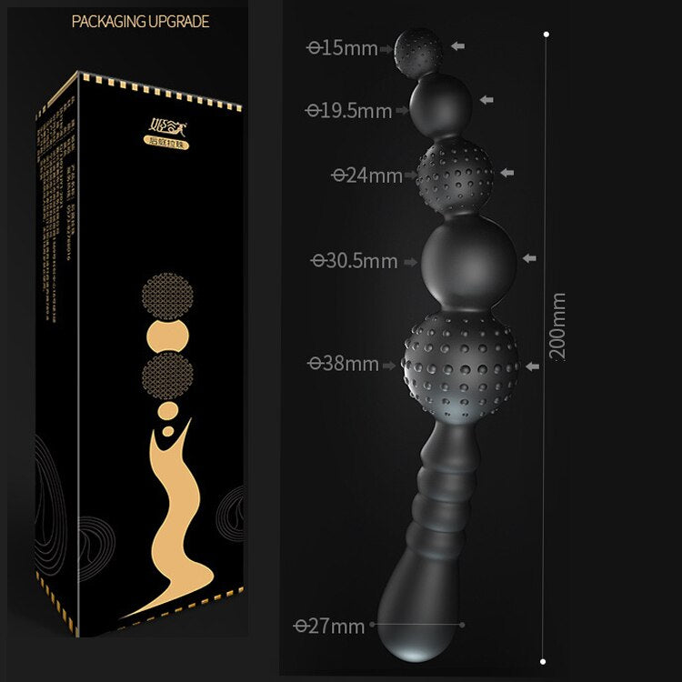 Soft Anal Dildo Butt Plug Prostate Massager Adults Gay Phalluses Anal Plug Beads Sex Toys for Men BDSM Toys for Women Anal Toys