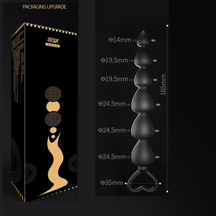 Soft Anal Dildo Butt Plug Prostate Massager Adults Gay Phalluses Anal Plug Beads Sex Toys for Men BDSM Toys for Women Anal Toys