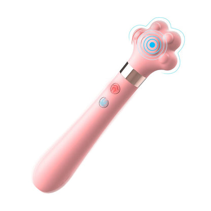 Soft Cute Cat Claw Double Vibrator Waterproof Silicone Wand Masturbator Sex Toy for Women Vaginal G-Spot Anal Massage Shop