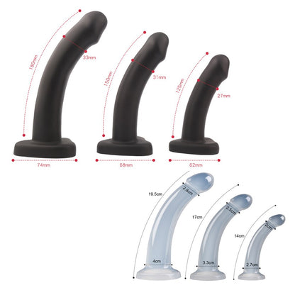 Soft Jelly Dildo Anal Butt Plug Realistic Penis with Powerful Suction Cup Strapon Artificial Penis Dick Toy for Adult Sex Toys