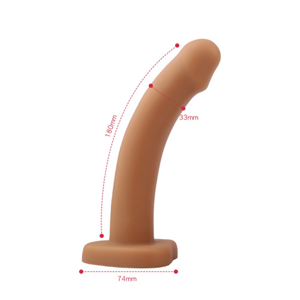 Soft Jelly Dildo Anal Butt Plug Realistic Penis with Powerful Suction Cup Strapon Artificial Penis Dick Toy for Adult Sex Toys