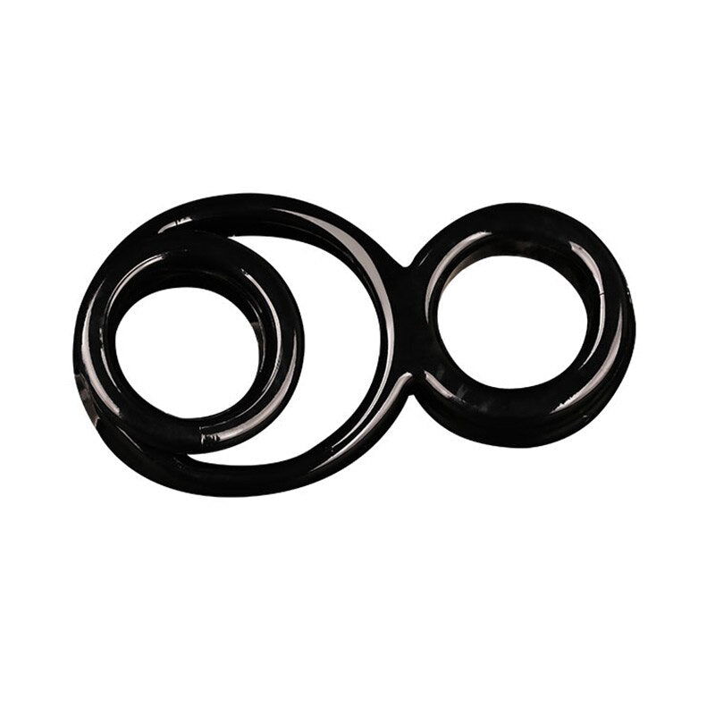 Soft Male Dildo Scrotal Bound Penis Rings Scrotum Binding Chastity Device Lock Sperm Cock Ring Sex Toy for Men Delay Ejaculation