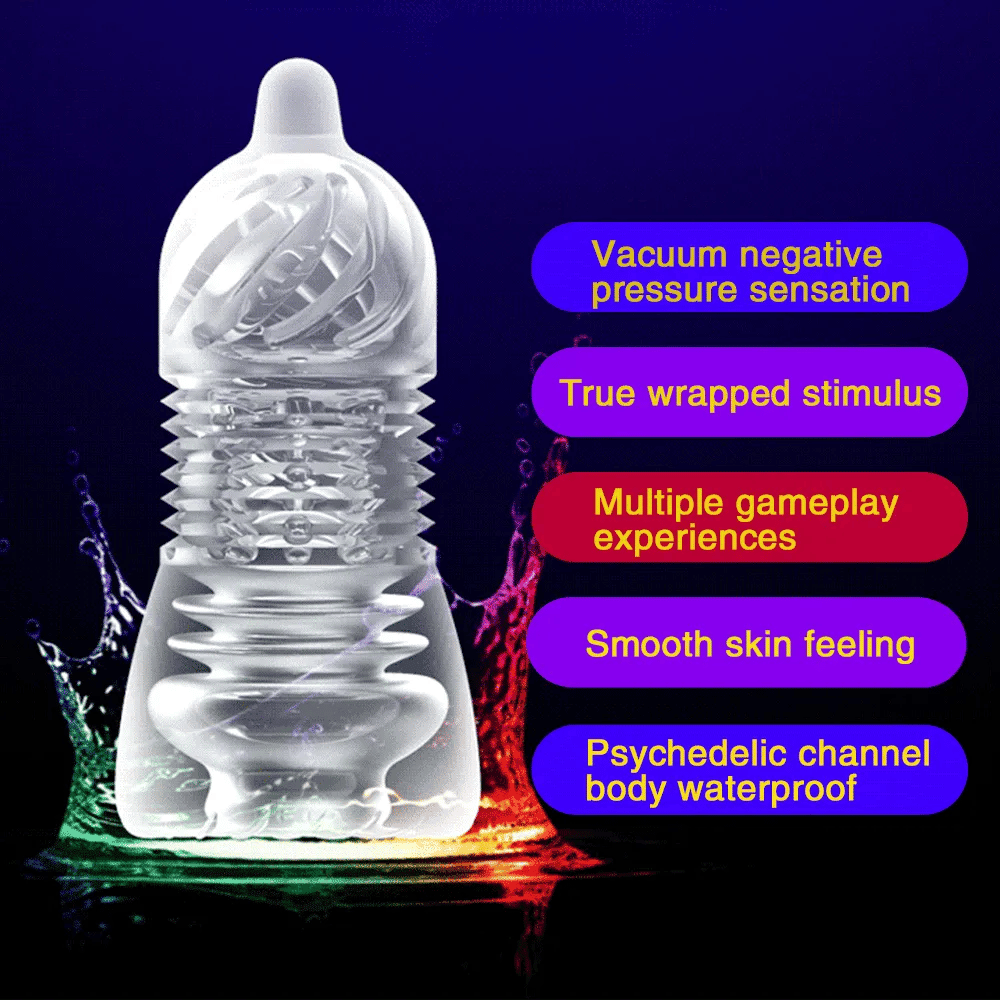 Male Masturbator Soft Stick Adult Toy for Men Penis Pump Massage Silicone Delay Lasting Realistic Vagina Masturbator Cup