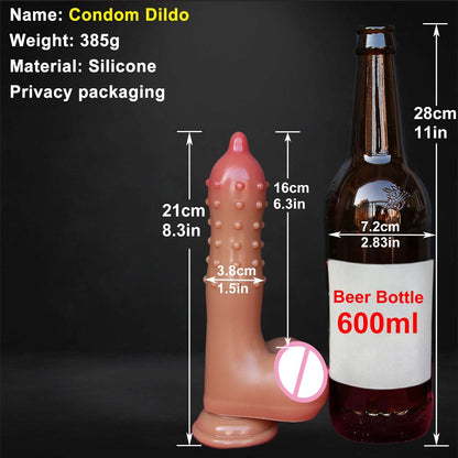 Large Spoof Middle Finger Gift Thick Dildo Gay Soft Silicone Dick Big Suction Cup Artificial Penis Anal Plug Sex Toy for Women
