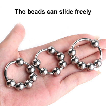 Stainless Steel Cock Ring, Sex Toy to Increase Orgasms, Easy to Use, Safe, Delay Ejaculation Lock Ring for Men, Foreskin Corrector Rings