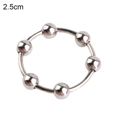 Stainless Steel Cock Ring, Sex Toy to Increase Orgasms, Easy to Use, Safe, Delay Ejaculation Lock Ring for Men, Foreskin Corrector Rings