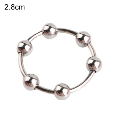 Stainless Steel Cock Ring, Sex Toy to Increase Orgasms, Easy to Use, Safe, Delay Ejaculation Lock Ring for Men, Foreskin Corrector Rings