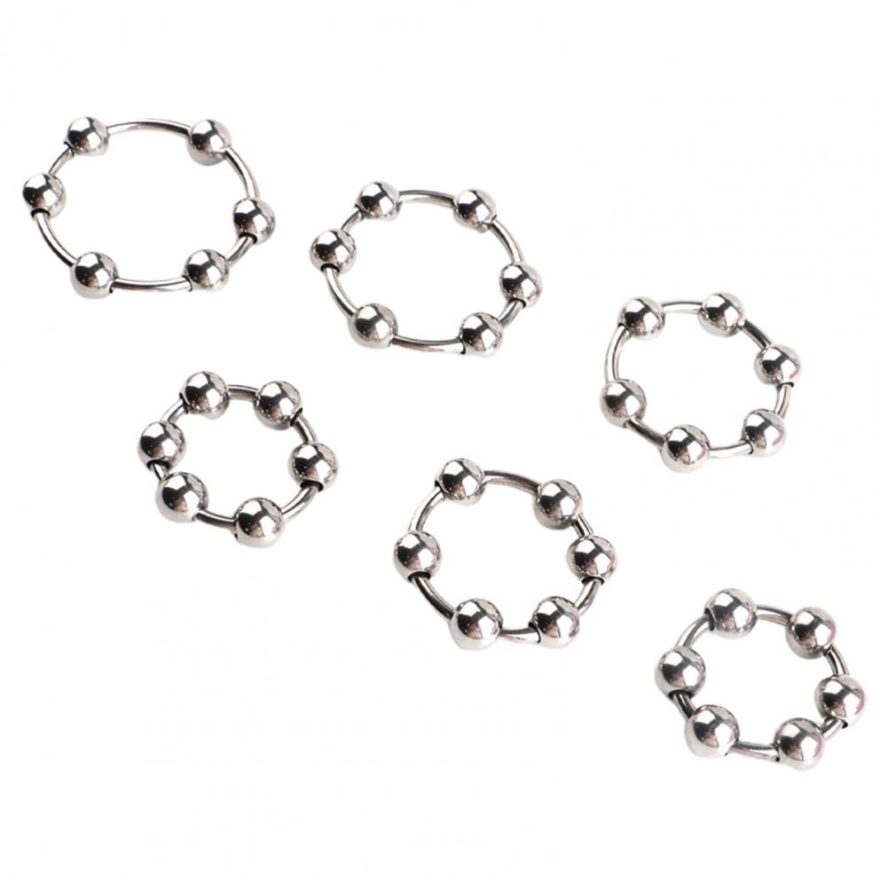 Stainless Steel Cock Ring, Sex Toy to Increase Orgasms, Easy to Use, Safe, Delay Ejaculation Lock Ring for Men, Foreskin Corrector Rings