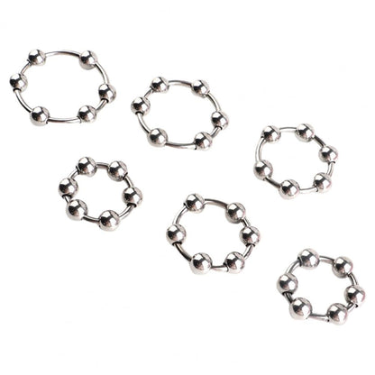 Stainless Steel Cock Ring, Sex Toy to Increase Orgasms, Easy to Use, Safe, Delay Ejaculation Lock Ring for Men, Foreskin Corrector Rings