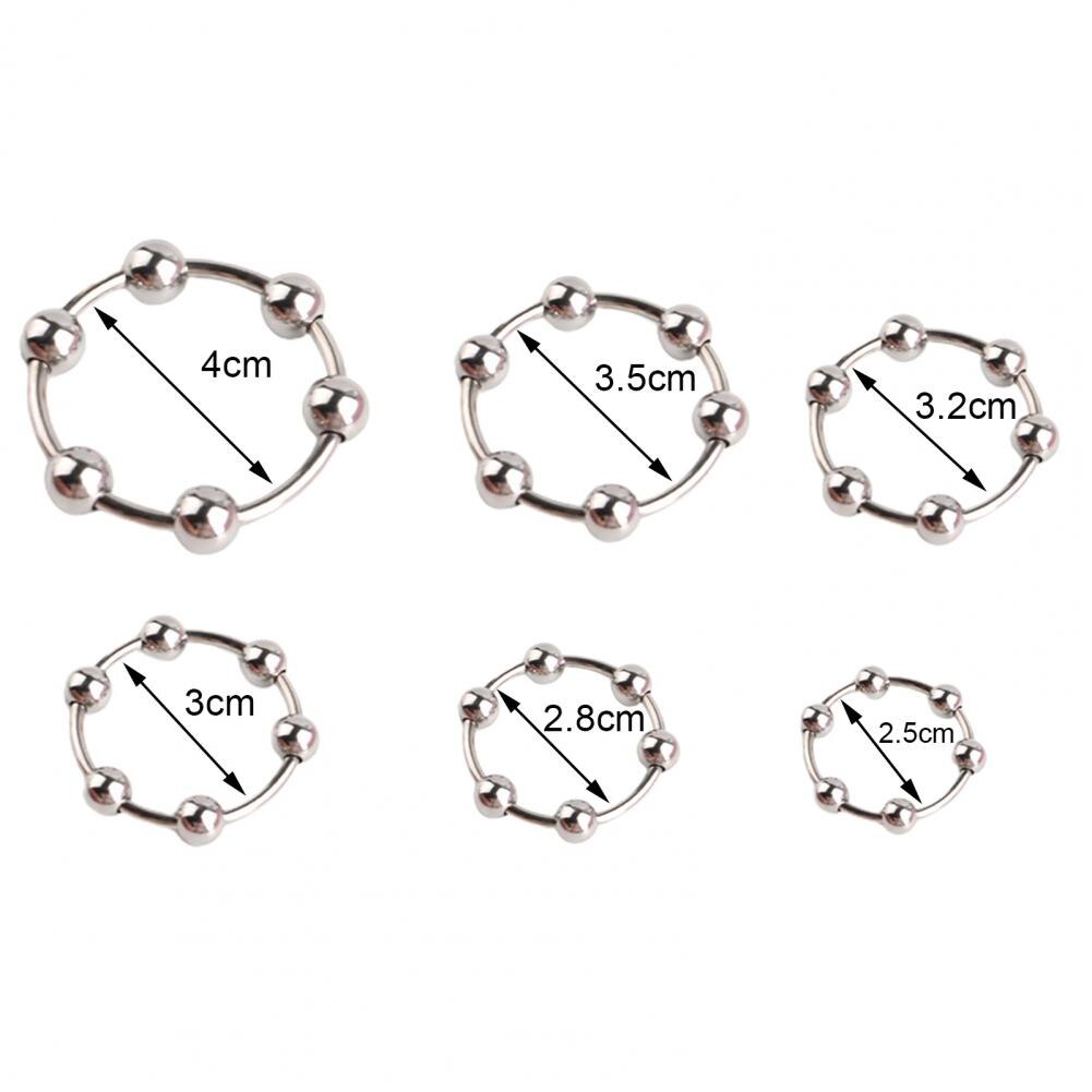 Stainless Steel Cock Ring, Sex Toy to Increase Orgasms, Easy to Use, Safe, Delay Ejaculation Lock Ring for Men, Foreskin Corrector Rings
