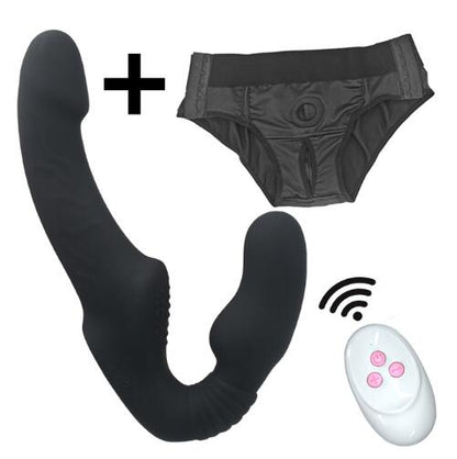 Strapless Strap-on Dildo Vibrator for Couples Strapon for Lesbian Wireless Remote Control Double-Heads Vibrator Adult Sex Toys