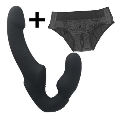 Strapless Strap-on Dildo Vibrator for Couples Strapon for Lesbian Wireless Remote Control Double-Heads Vibrator Adult Sex Toys