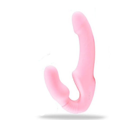 Strapless Strap-on Dildo Vibrator for Couples Strapon for Lesbian Wireless Remote Control Double-Heads Vibrator Adult Sex Toys