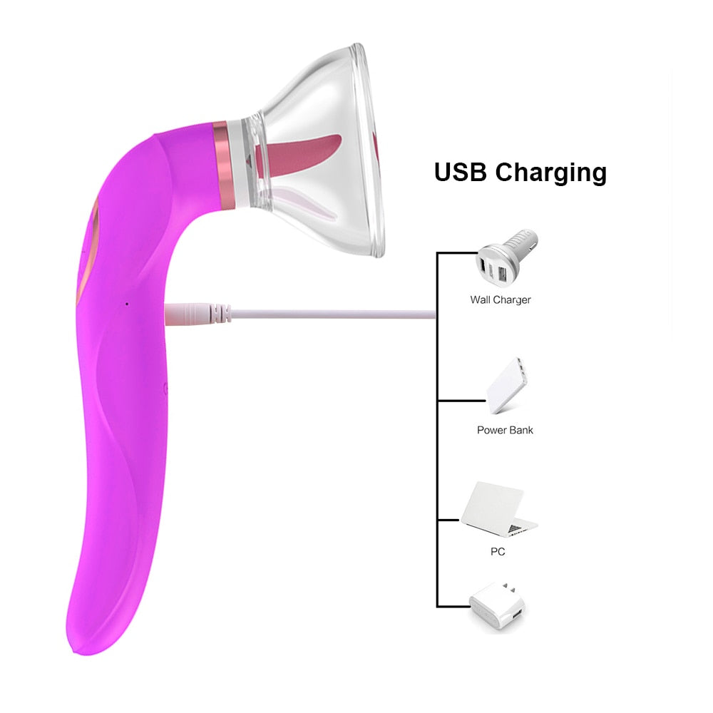 Strong Tongue Licking Vibrators for Women, Nipple Massager, Breast Enlargement Machine, Dildos, Anal Sex Toys, Adult Products, Erotic