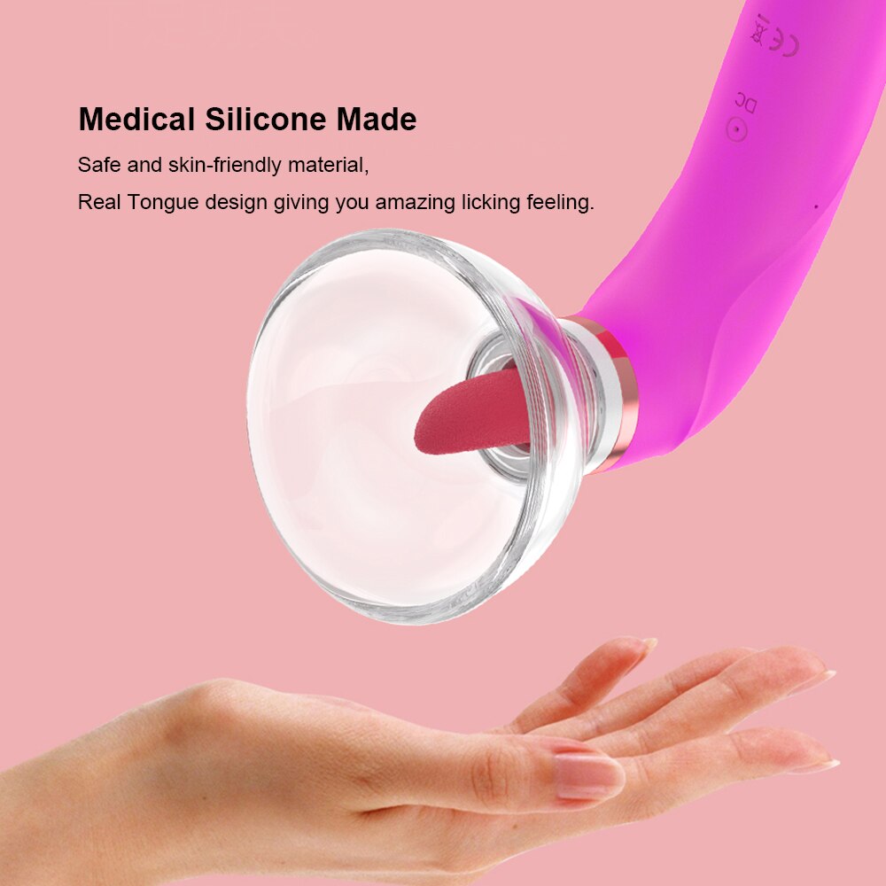 Strong Tongue Licking Vibrators for Women, Nipple Massager, Breast Enlargement Machine, Dildos, Anal Sex Toys, Adult Products, Erotic