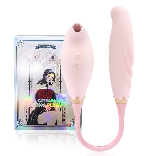 Sucking Vibrator, Bendable, for Women, 7 Frequencies, Pulse, Soft Silicone, G-Spot Clitoris Stimulator, Sex Toy for Women, Nipple Sucker