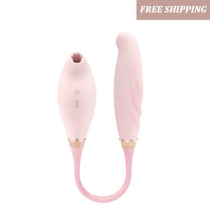 Sucking Vibrator Bendable Female 7-Frequency Pulse Soft Silicone G-Spot Clitoris Stimulator Sex Toy for Women Nipple Sucker