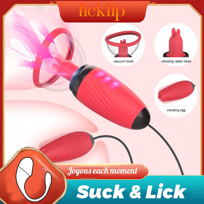 Sucking Vibrator Clit Stimulator Lick Toy G-Spot Bullet Vibrator Breast Nipple Sucker Vibrator Female Massager