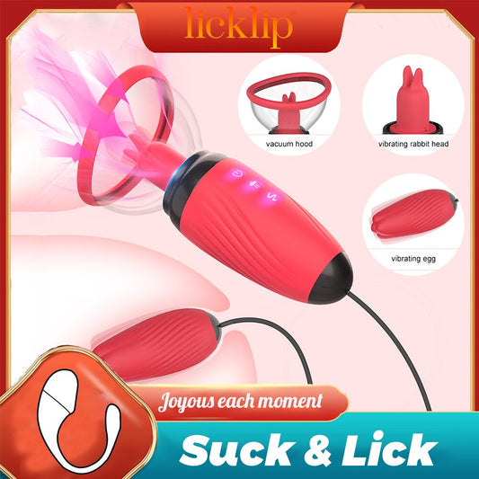Sucking Vibrator Clit Stimulator Lick Toy G-Spot Bullet Vibrator Breast Nipple Sucker Vibrator Female Massager