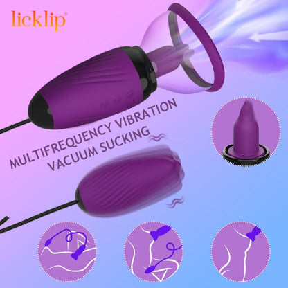 Sucking Vibrator Clit Stimulator Lick Toy G-Spot Bullet Vibrator Breast Nipple Sucker Vibrator Female Massager